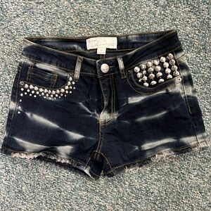 Vintage Haven Tie Dye Denim shorts